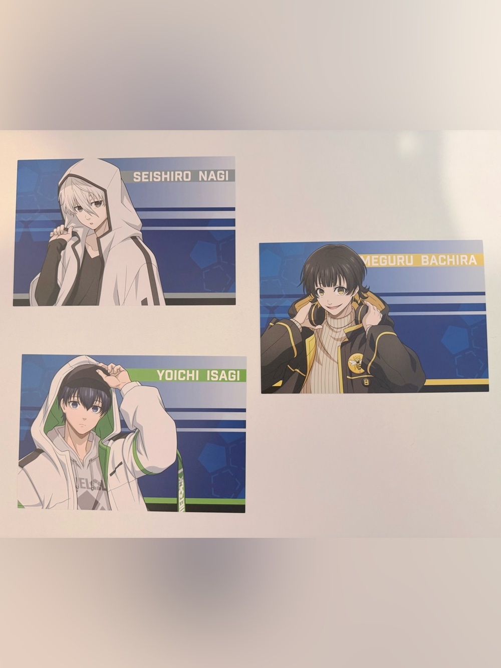 Anime official collectible blue lock postcard set nagi isagi bachira